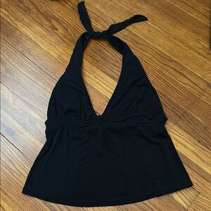 Robin Piccone Black Halter Swim Top M